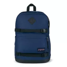 Mochila Jansport West Break Js0a47kx003 Azul Color Azul Oscuro Diseño De La Tela Liso