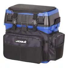 Caixa De Pesca Maleta Mochila Banqueta Fishing Box - Jogá Cor Azul