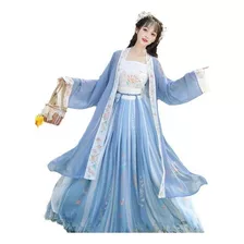 Vestido De Princesa Antigua Hada Hanfu Para Mujer