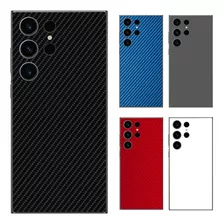 Skin Ploteo Adhesivo Carbono Para Samsung S21 S22 S23 Ultra