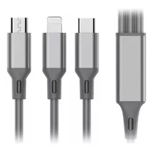 Muilticable 3 En 1 Micro Usb/ iPhone/ Tipo C 