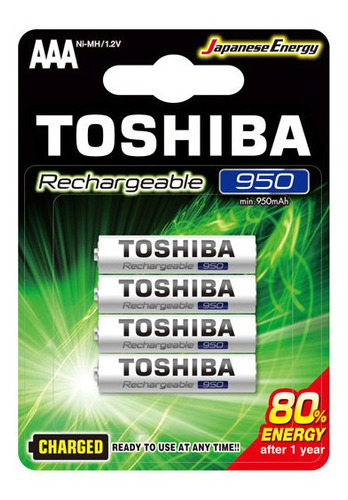 4pilas Recargables Toshiba Aaa 950 Blíster X4