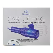 10 Cartuchos Dermia P90 Plume Nano, 12 Ou 36 Pontas (hydra)