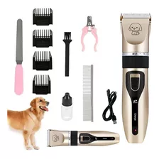 Kit Maquina De Cortar Pelo Mascotas,gatos,perros Recargable