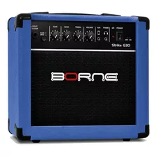 Amplificador Combo Guitarra Borne Strike G30 15w 1x6 Azul
