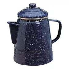 Cafetera Coleman Enamelware De 9 Tazas, Color Azul