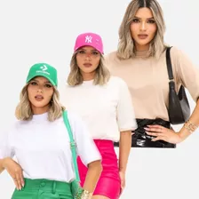 Kit 3 Blusas Feminina 100% Algodão Gola Alta Toque Macio