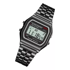 Relógio Retro Pulseira Metal Ajustável Masculino Feminino 