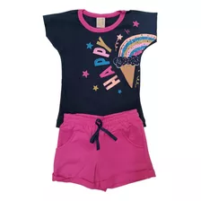 Conjunto Estampado Infantil Menina Hrradinhos