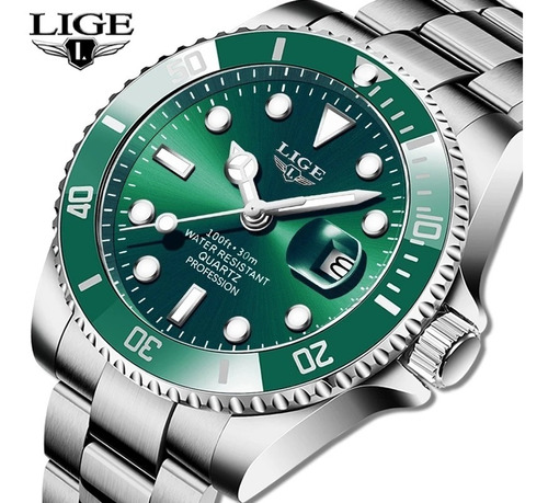 Relógio Rieger Impermeável Esportes Verde Água Masculino