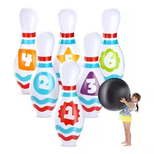 Juego De Bolos Inflable Gigante Para Ninos Y Adultos, Juegos