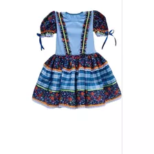 Vestido De Festa Junina Quadrilha Infantil +chapeuzinho 