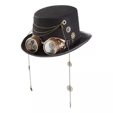 Sombrero De Steampunk De Estilo Vintage, Gafas De Cosplay,