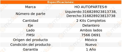 2- Kits De Clipers De Frenos Delanteros Qx4 1997/2002 Ho Foto 2