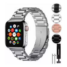 Correa De Acero Inoxidable Para Apple Watch Series 7 6 5 Se