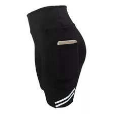 Bermudas Ciclista Academia Com Bolsos Fundo