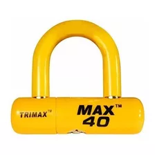Trimax Max40yl Moto Disco Candado En U Color Amarillo Con Am