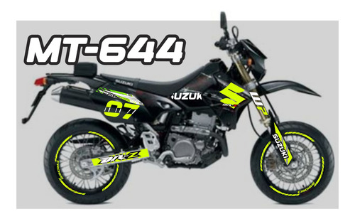 Kit Calcomanias 400 Sm Suzuki Motocross Fluorescente Impresi Foto 2