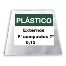 100 Envelopes P/7' + 100 Plas Ext 0,12 P/compactos 7