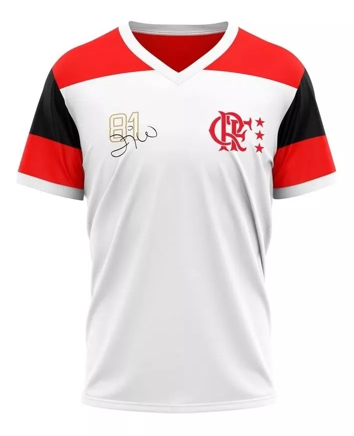 Blusa Camisa Do Flamengo 1981 Away Mundial Zico Oficial