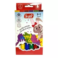 Marcadores Cambia Color Trabi Gruesos X 5 Colores + 1 Mixer