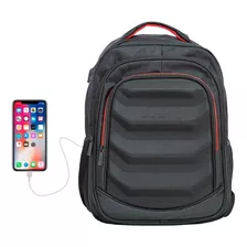 Mochila Porta Notebook Usb Urbana Grande Reforzada Tablet Tapa Dura