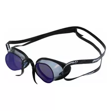 Óculos De Natação Swedish Pro Mirror Hammerhead Cor Azul/preto