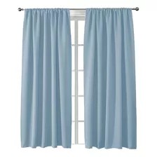 Juego De Cortinas Lisas Con Dobladillo 145x230 En Modo Hogar