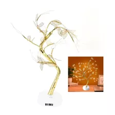 Lampara Diseño Arbol Bonsai Hojas Otoño Con 108 Luces Led 