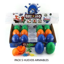 Pack 4 Huevos Con Dinosaurios Y Animales En Su Interior