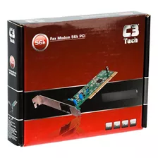 Placa Fax Modem 56k C3-tech Pci - Interno