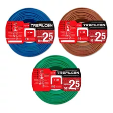 Cable Unipolar 2.5mm Trefilcon Pack X 3 Rollos De 50 Mts