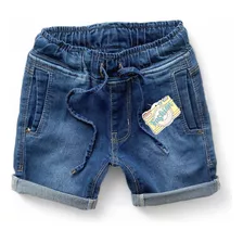 Bermuda Jeans Infantil Menino Cintura Elástico