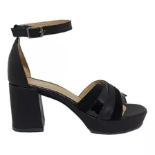 Sandalias Mujer Cuero Plataforma Taco Ancho Moda Sucre 6302