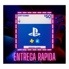 Tarjeta Psn Gift Card 50 Usd Cuenta Usa Entrega Inmediata