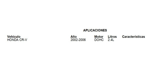 Repuesto Fuel Injection Honda Cr-v 2006 2.4 Tomco Foto 4