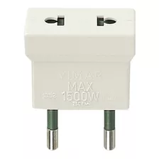 Adaptador Euroamericano 2p 10a 250v S10 Blanco 01352.b Vimar