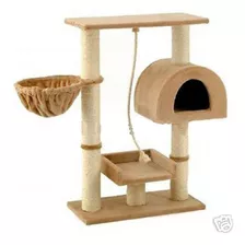 Arbolito Para Gatos Pequeño Go Pet Club Beige