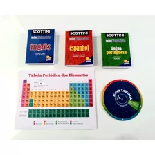 Livro Kit Estudo - Tabela Periódica + Dicionários + Tabuada 