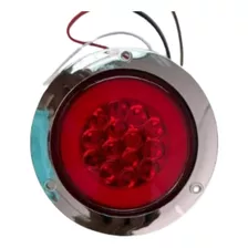 Stop Redondo Led De 4'' Ftimport Ojo De Angel Color Rojo