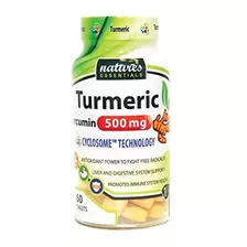 Nature's Essentials - Cúrcuma (500 Mg), Verde, 1