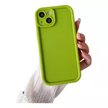 Funda Para iPhone Uso Rudo Case Moda Silicona Macaron Color