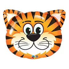 Balão Tigre Sorridente - 14 Polegadas - Qualatex #41808