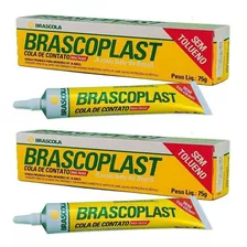 2 Cola Contato Brascoplast St 75g Cola De Sapateiro