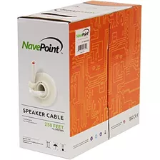 Navepoint 250ft En Cable De Altavoz De Audio De Pared Cable 