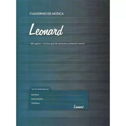 Cuaderno Pentagramado Leonard 50 Hojas Espiralado