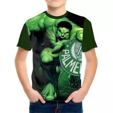 Camiseta Heroi Hulk Time Porco Pallmeirass Vingadores Verdão