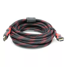 Cable Hdmi Mallado Largo Doble Filtro 10m Pc Tv 4k