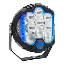 Faro Force 9inch 12.000lm Luz Blanca Con Drl Azul Kontrol