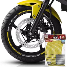 Frisos De Roda Harley Davidson Softail Rocker Amarelo